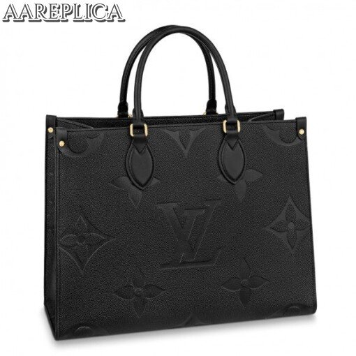 Replica Louis Vuitton OnTheGo MM Bag Monogram Empreinte M45595 BLV511 front view